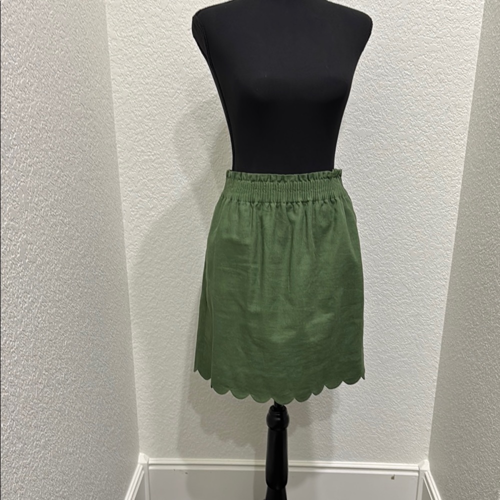 J. Crew Green Skirt